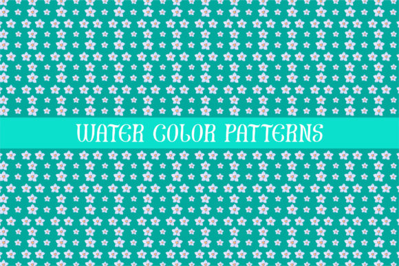 10 Seamless Watercolor Patterns Set