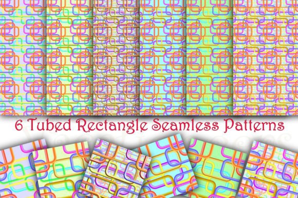 6 Tubed Rectangle Seamless Patterns: A Practical Resource for Designers and Crafters