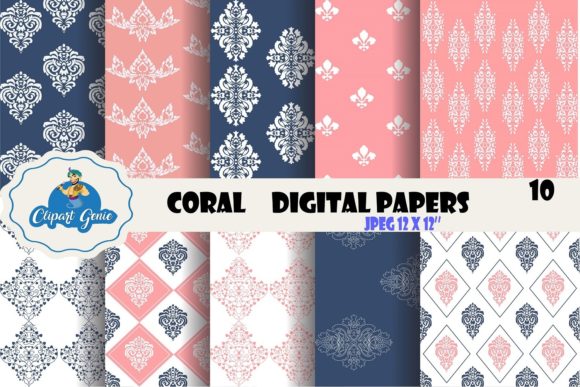 Coral Seamless Patterns
