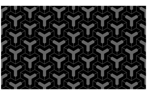 Geometric Golden Minimalistic Patterns