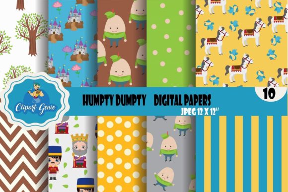Humpty Dumpty Seamless Patterns