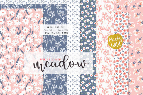 Meadow Wild Flowers Patterns