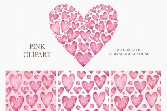 Valentine’s Day Pink Seamless Patterns